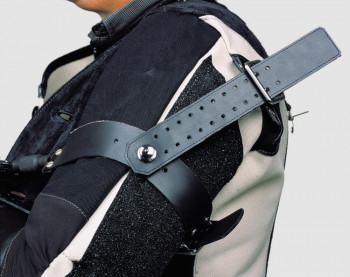 Schiessriemen SWING, synth. Material, schwarz AHG RECHTS