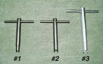 Pistonschlüssel gefräst, offen, lang Nr.4  4,9mm
