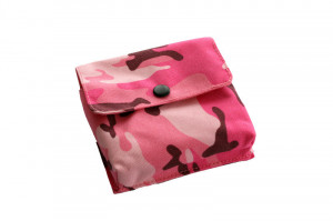 Bore-Blitz Tasche mit Druckknopf pink camouflage