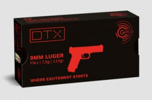 Geco 9mm  Luger DTX FMJ 115gr. 7,5g