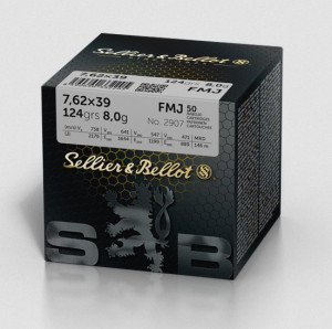 S&B   7,62x39  Volmantel  8,0g/124grs