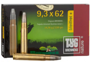 Brenneke Nature 9,3x62  TUG Geschoss: TUG  14,2 g / 220 gr b