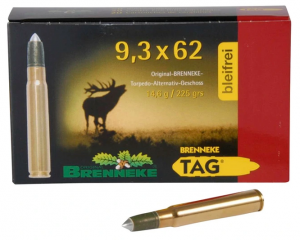 Brenneke Nature 9,3x62  TAG Geschoss: TAG  14,6 g / 225 gr b