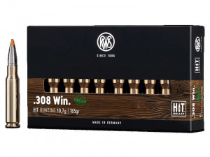 RWS Büchsenpatrone .308 Win Hit 165gr 10,7g