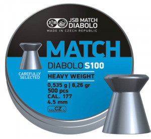 JSB Diabolo blue Match 4,50 mm, heavy weight