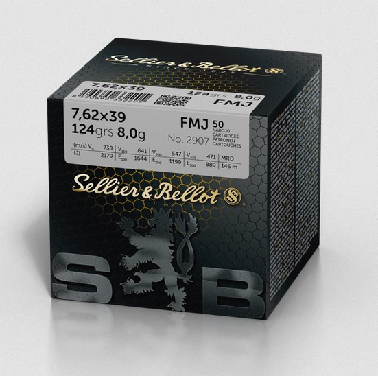 S&B   7,62x39  Volmantel  8,0g/124grs