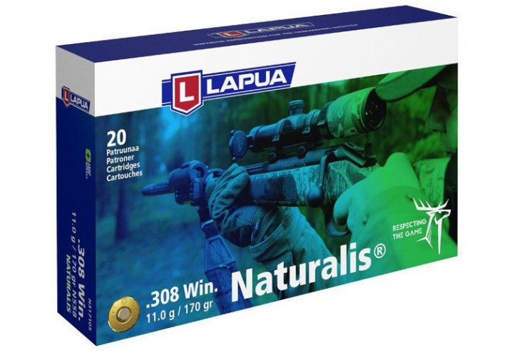 Lapua Jagdpatrone .308Win Naturalis 170gr 11g bleifrei