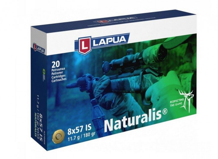Lapua Jagdpatrone 8x57IS Naturalis 180gr 11,7g bleifrei