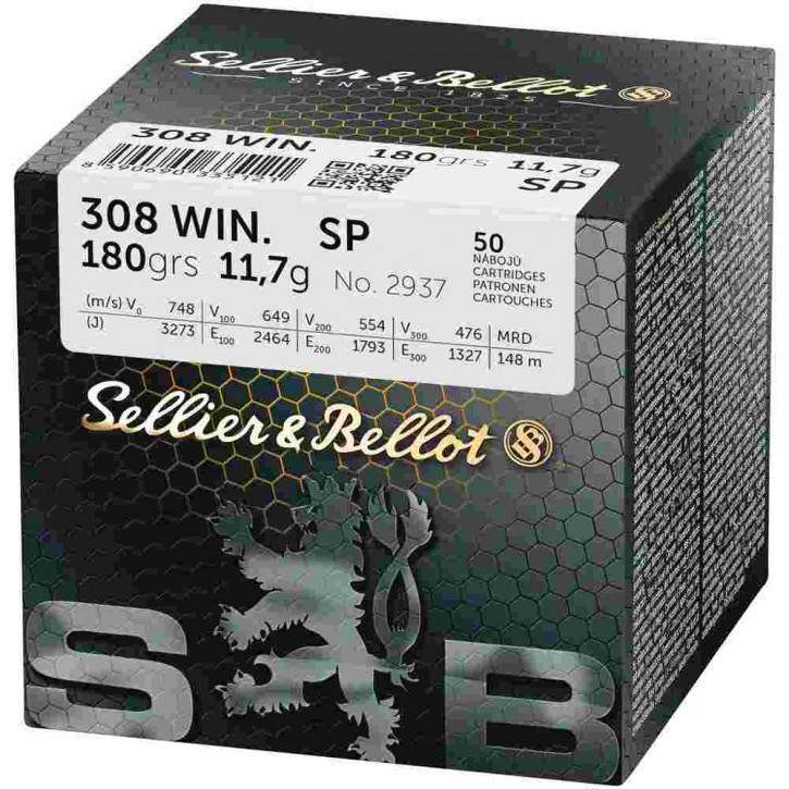 S&B .308 Win. Teilmantel 11,7g/180grs.