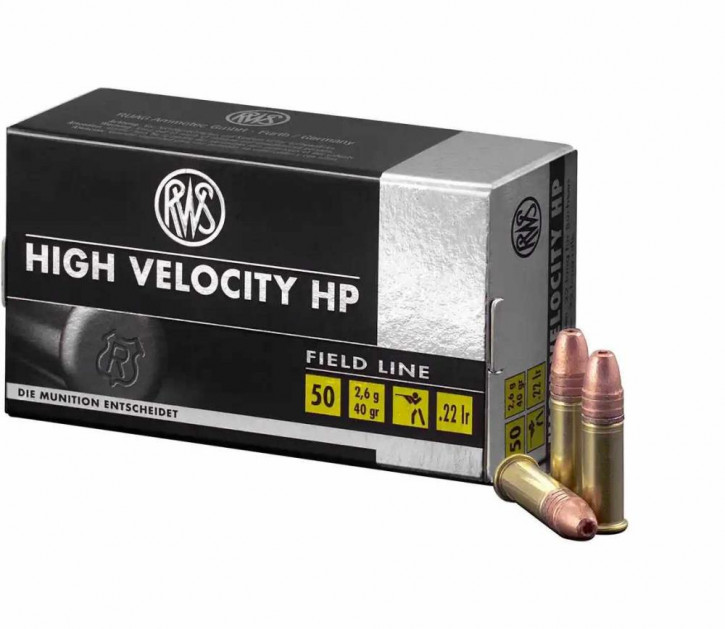 RWS High Velocity HP  Kal. .22 lfB Randfeuerpatrone