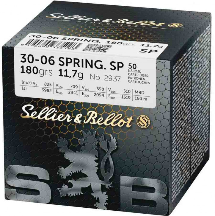 S&B  .30-06 Spr. Teilmantel 11,7g/180grs. SP