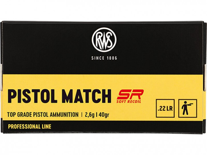 RWS Pistol Match SR Randfeuerpatrone Kal. 22