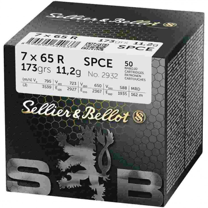 S&B 7x65 R Teilmantel CE 11,2g/173grs.