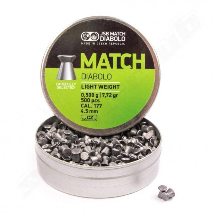 JSB Diabolo green Match 4,51 mm, light weight