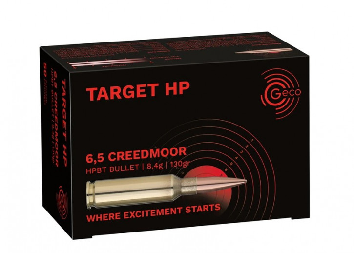 Geco Büchsenpatrone 6,5 Creedmoor Target HP 8,4 130gr