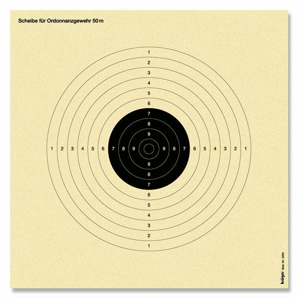 Ordonnanzgewehr Scheibe & BDS Ordonnanz 50m (Z 17)